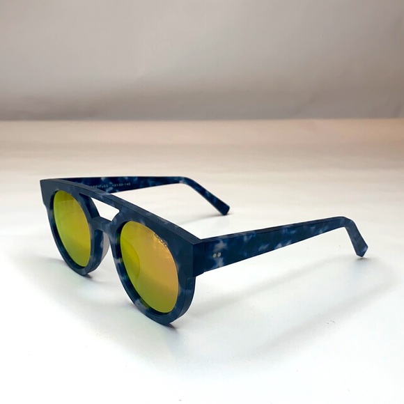 KOMONO Dreyfuss Sunglasses New Matte Indigo Demi - Picture 9 of 15